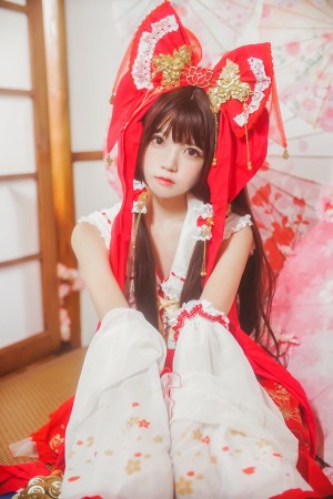 仿佛二次元里走出来的少女@桜桃喵——东方Project 博丽灵梦COS【45P/553M】