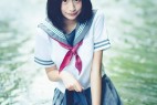日本JK水手服 青山绿水间的蓝白少女【37P】